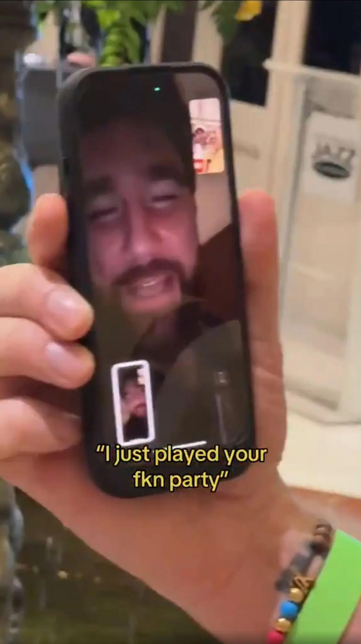 Travis Kelce via FaceTime