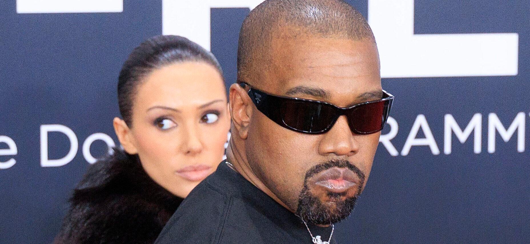 Kanye West and Bianca Censori at 2025 Grammy Awards