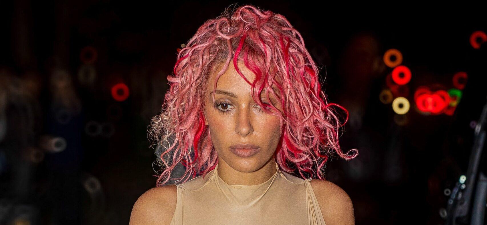 Bianca Censori turns heads in striking pink hair after the Prototype Show in Paris