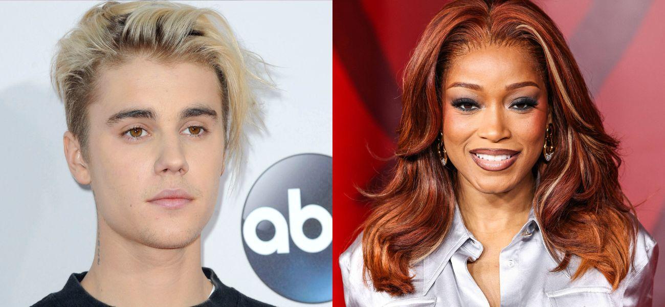 Justin Bieber (left) Keke Palmer (right)