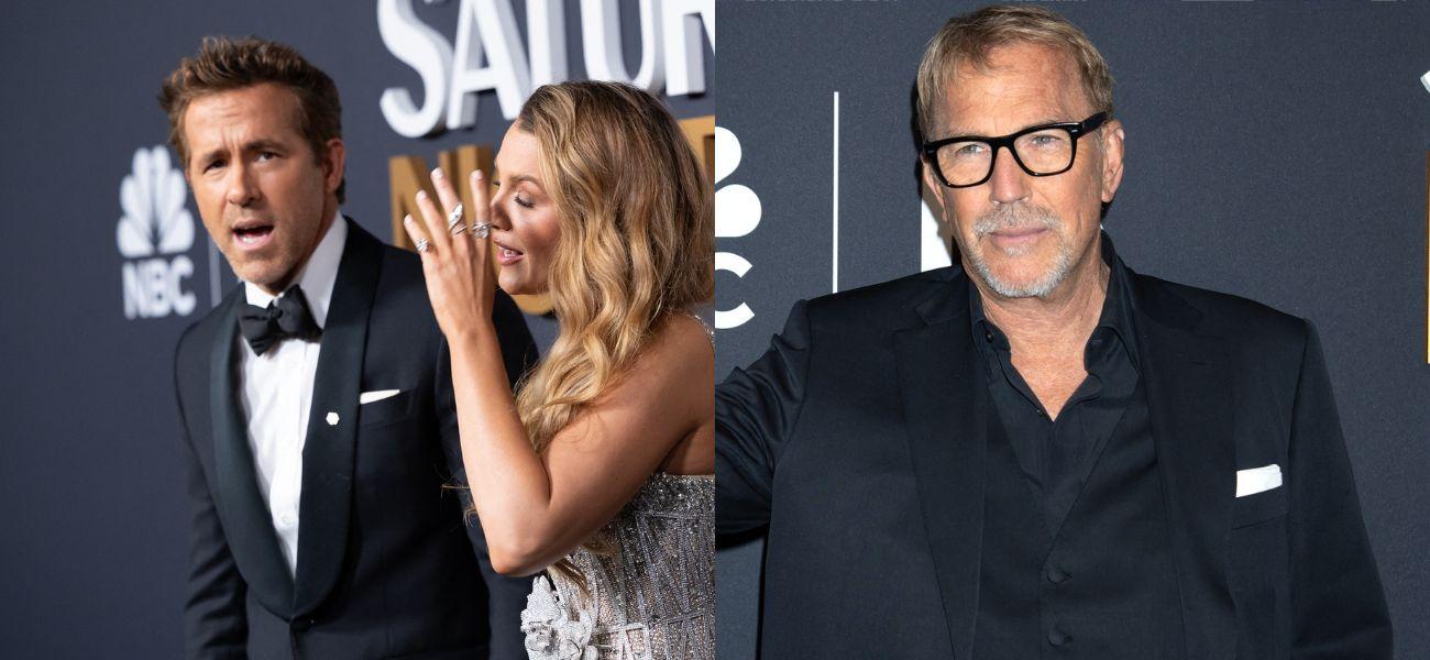 Ryan Reynolds and Blake Lively, Kevin Costner photo collage