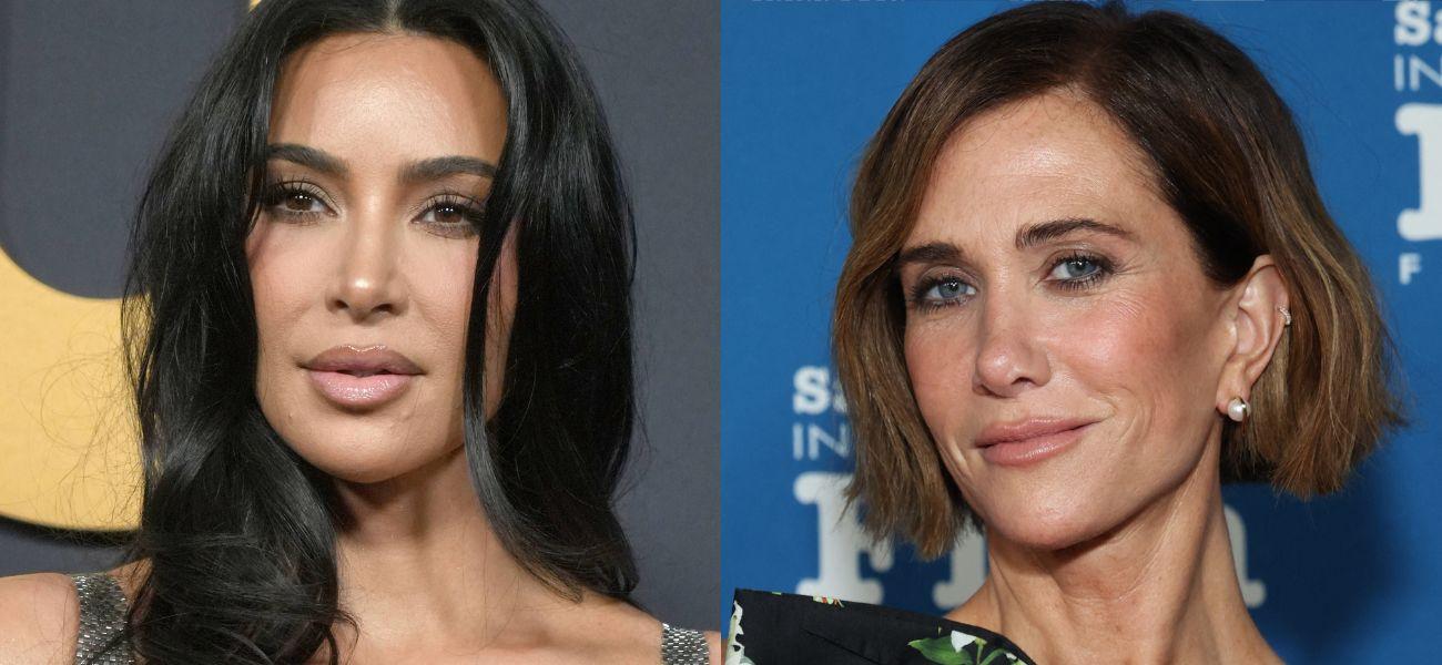 Kim Kardashian (left) Kristen Wiig (right)