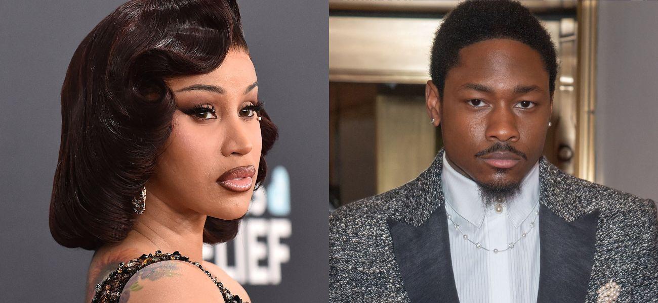 Cardi B (left) Stefon Diggs (right)