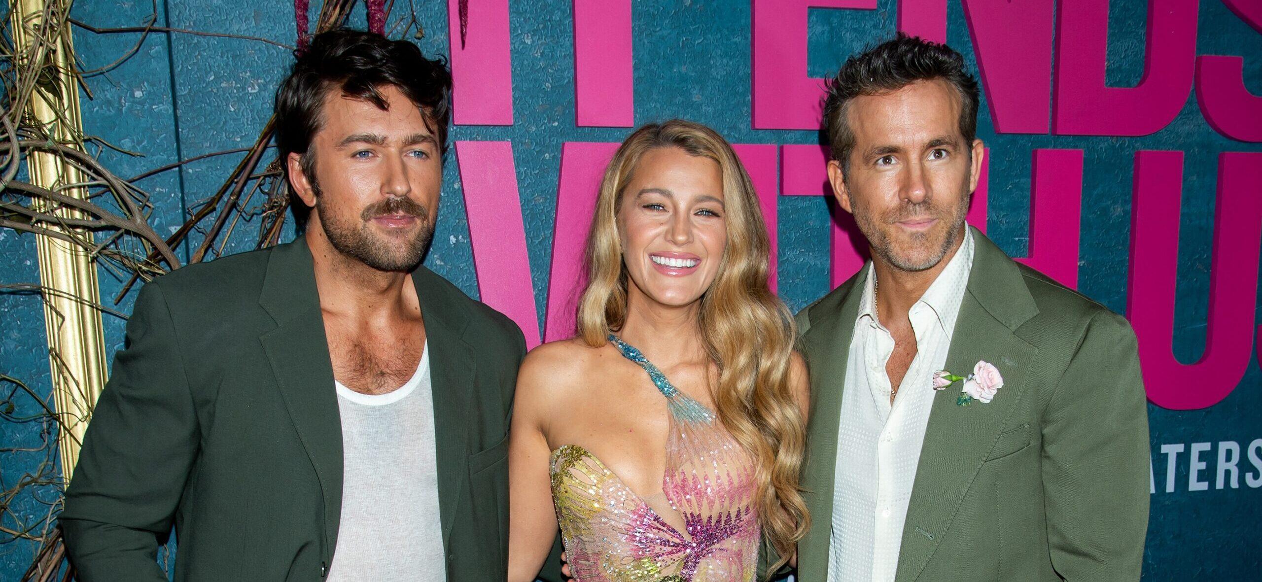 Brandon Sklenar, Blake Lively, and Ryan Reynolds