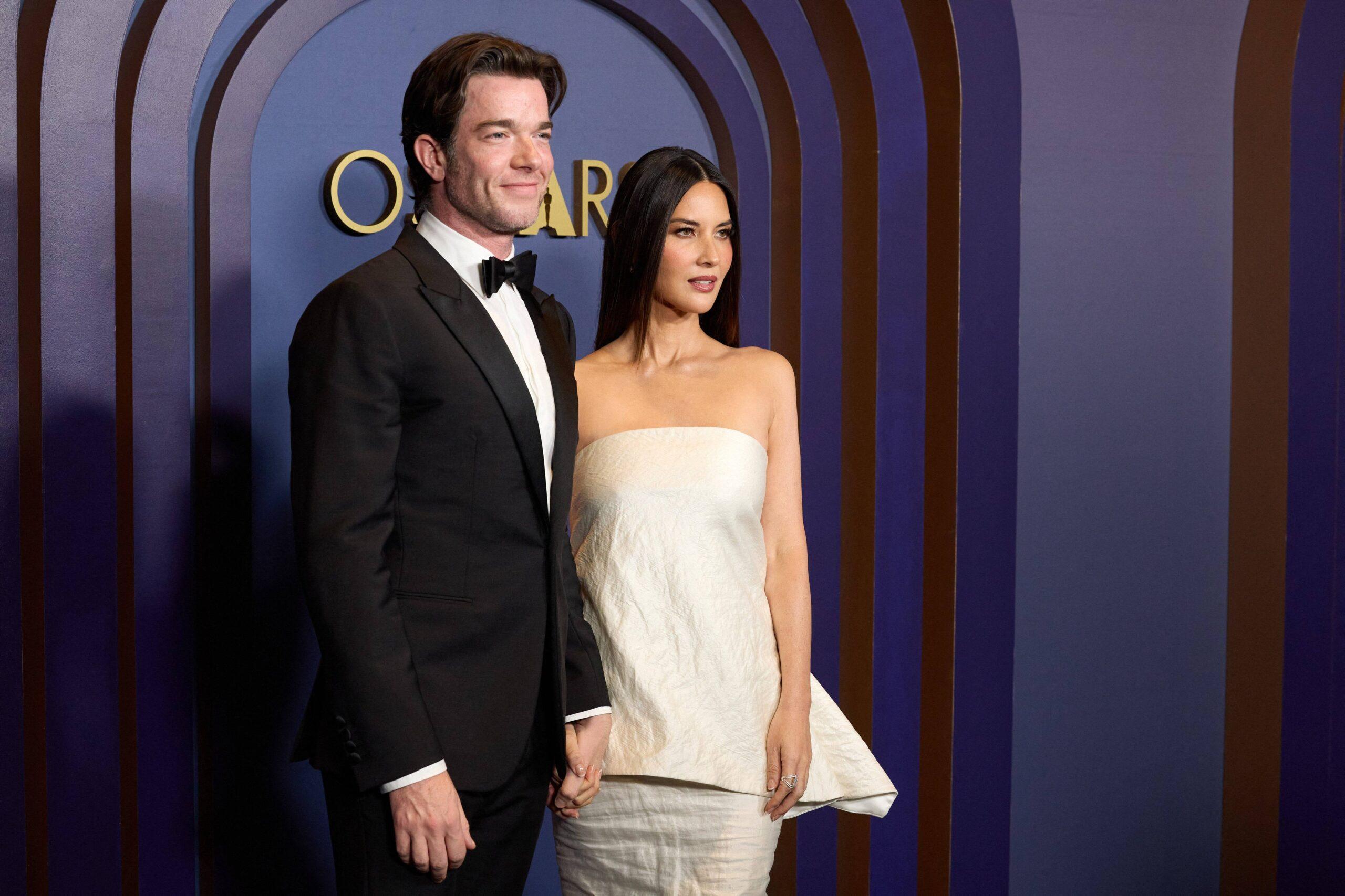 Olivia Munn and John Mulaney at Governors Awards 2024