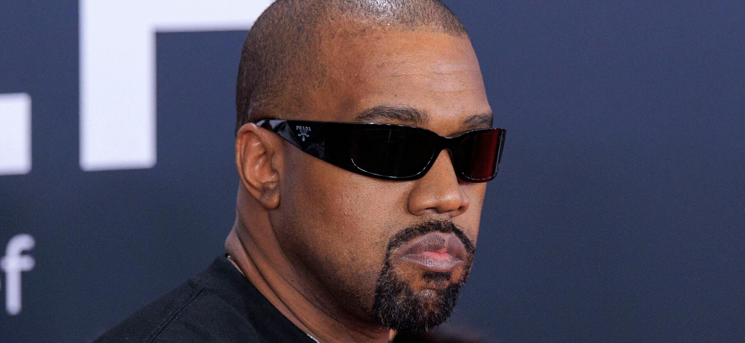 Kanye West wearing sunglasses