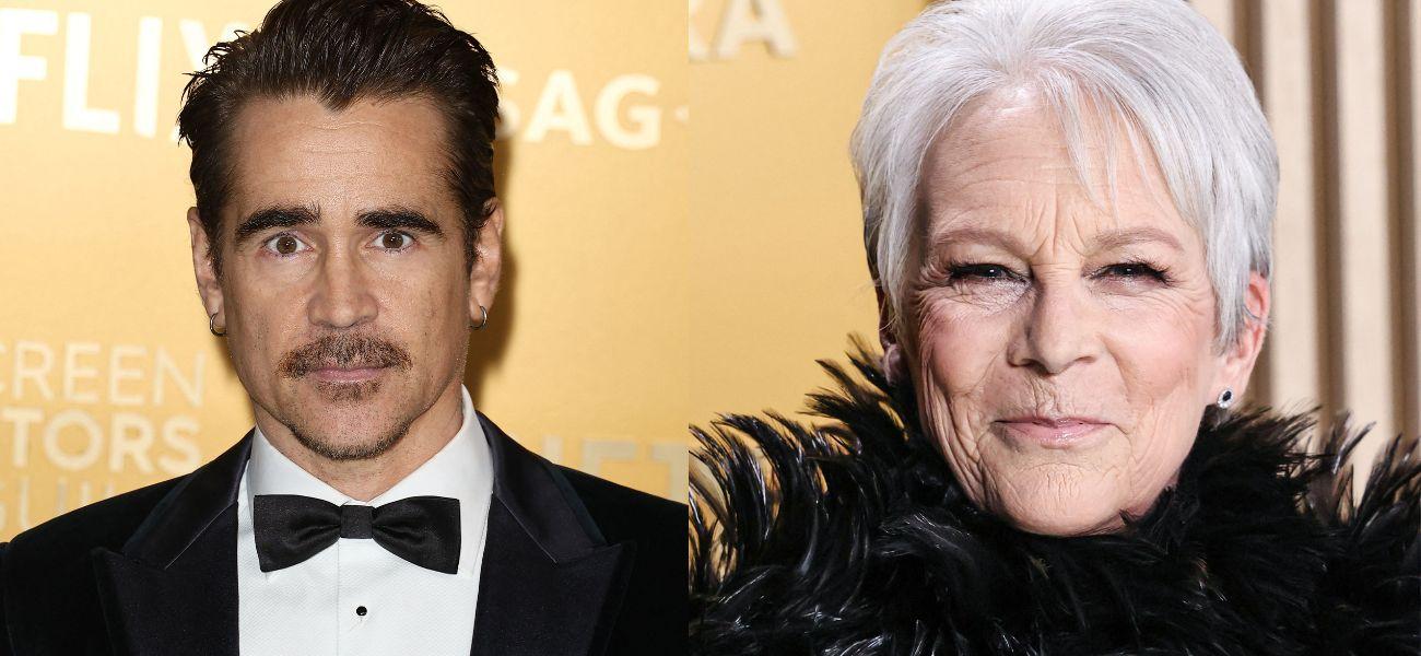 Colin Farrell (left) Jamie Lee Curtis (right)