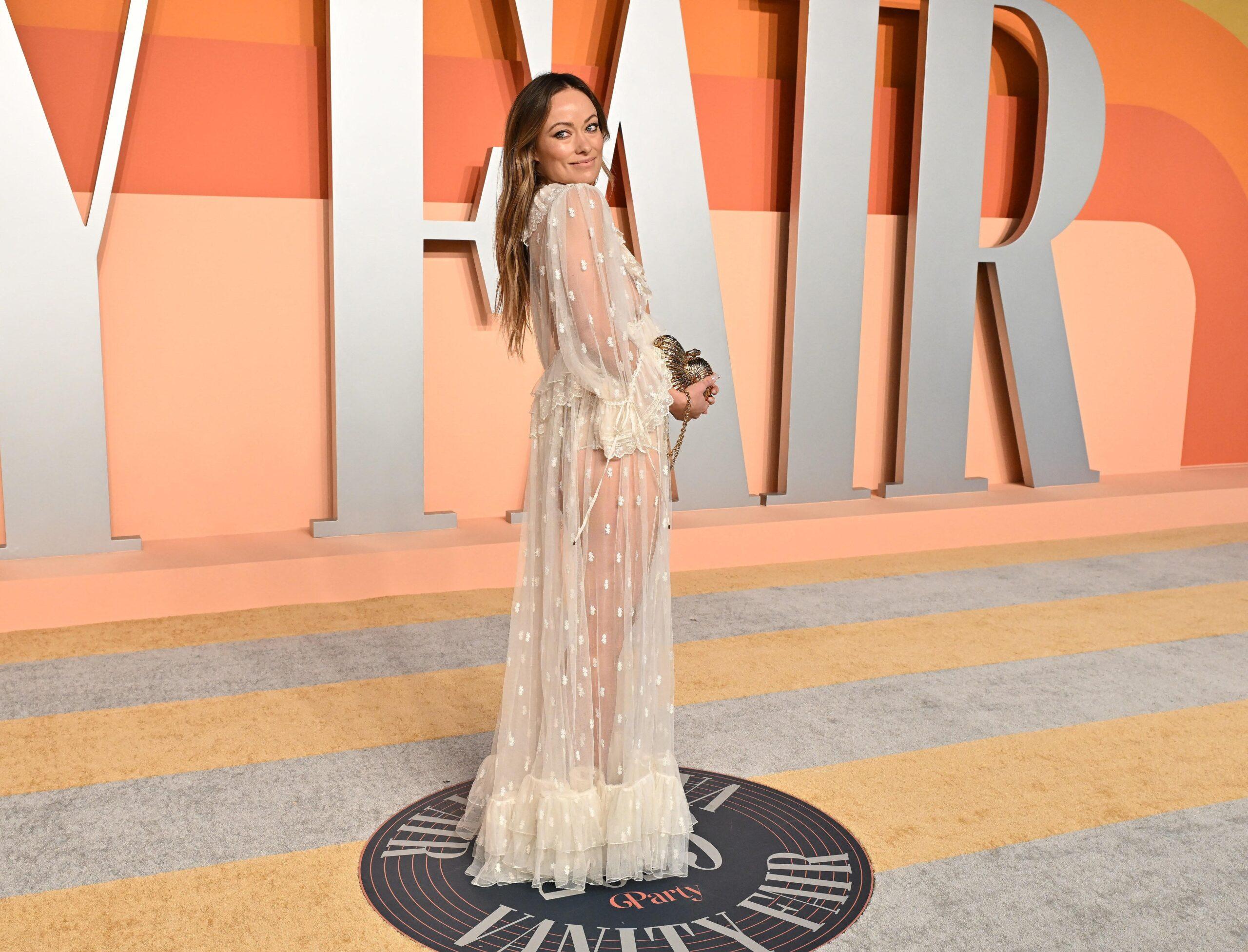 Olivia Wilde at 2025 Vanity Fair Oscar Party 