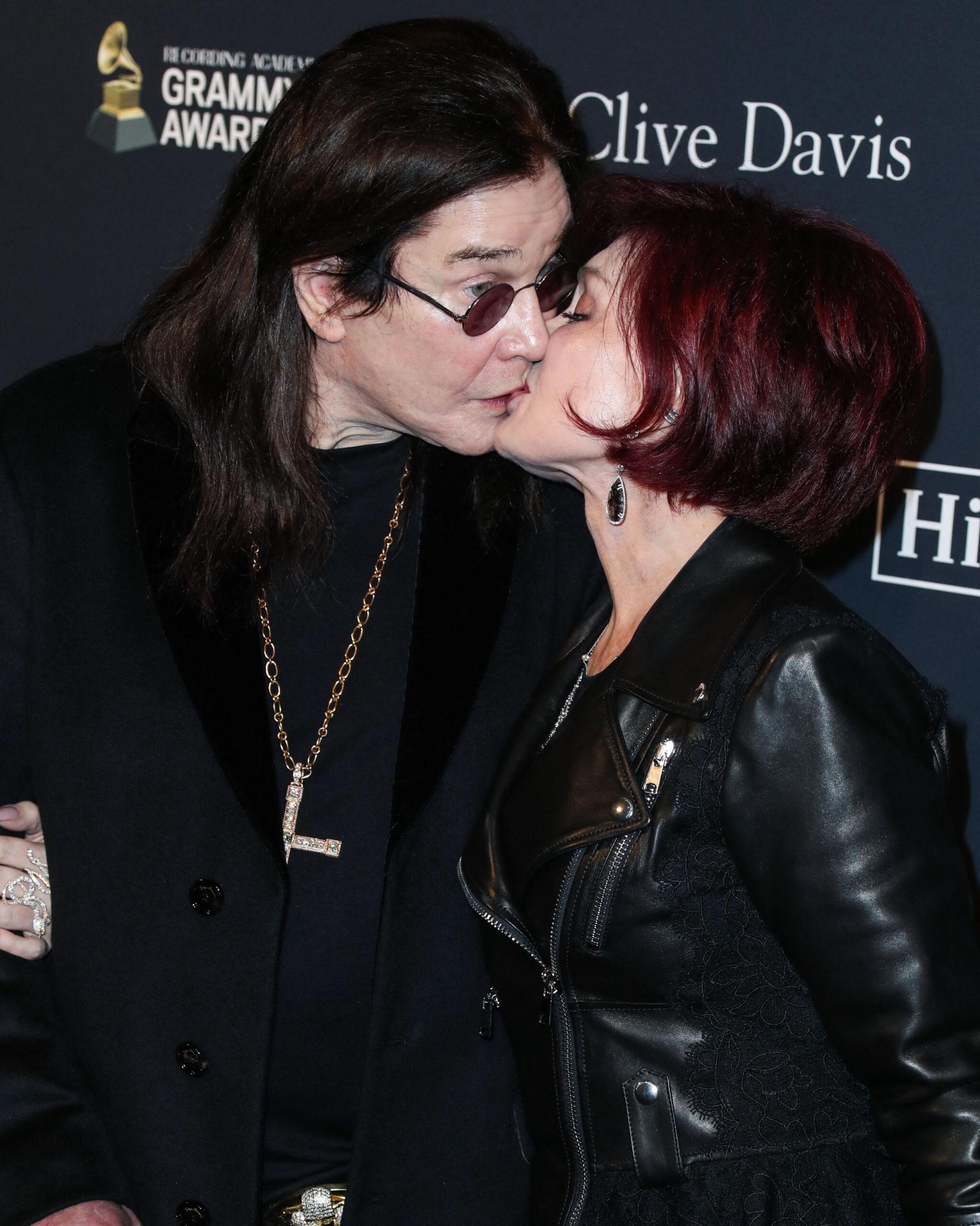 Ozzy Osbourne and Sharon Osbourne at The Recording Academy And Clive Davis' 2020 Pre-GRAMMY Gala