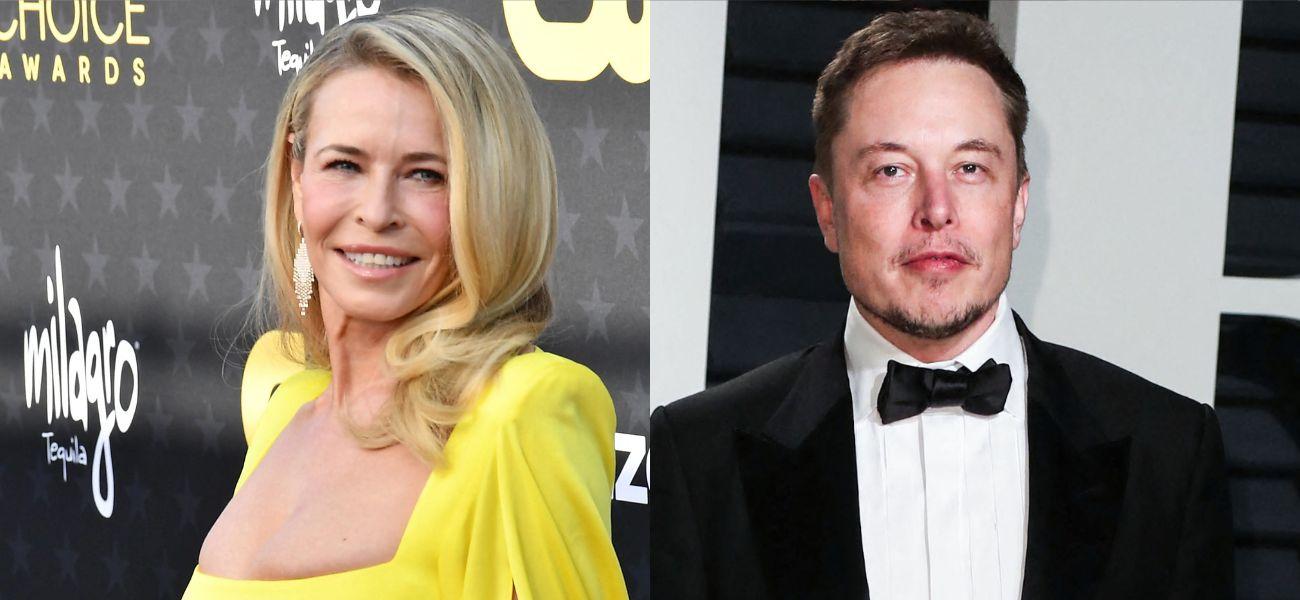 Chelsea Handler, Elon Musk photo collage