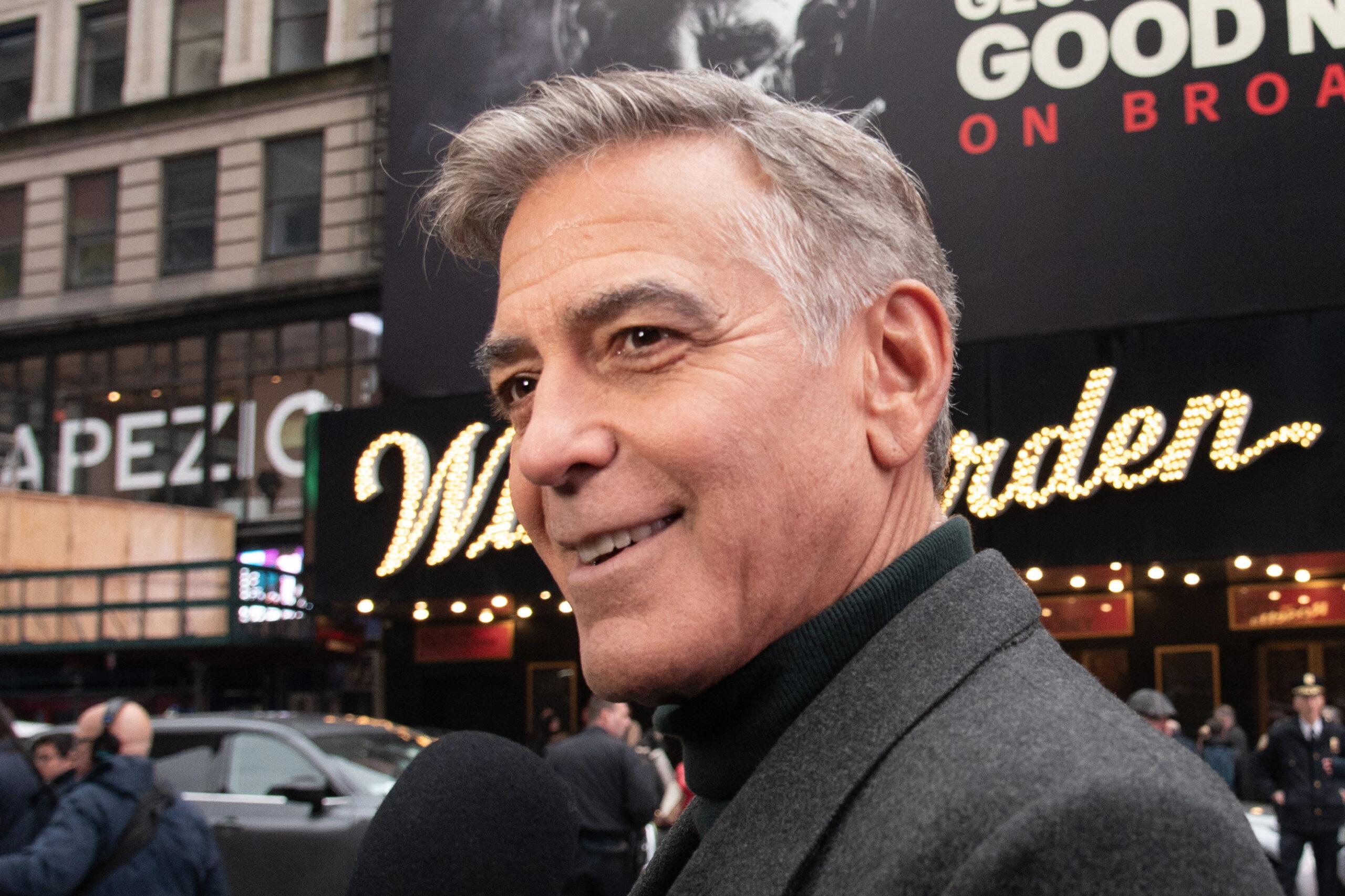 George Clooney At Meet the Cast Of "Good Night, And Good Luck"