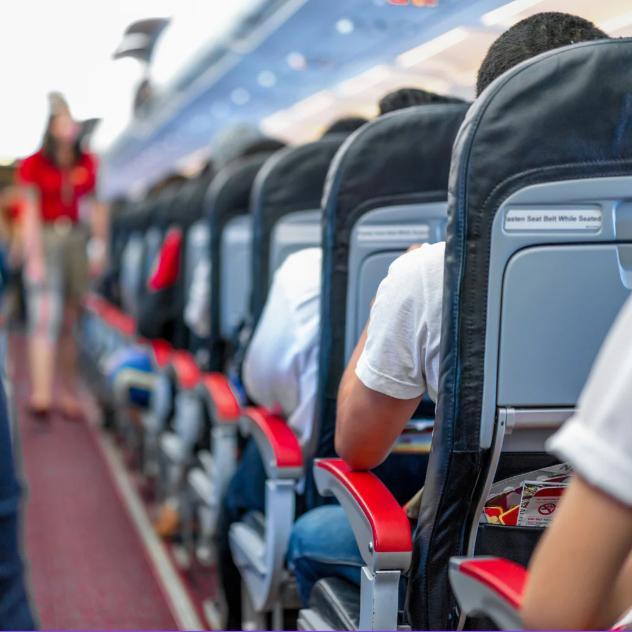 Passengers in a plane