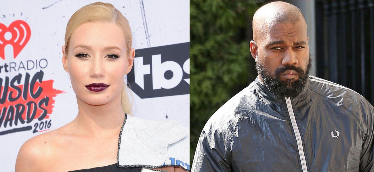 Iggy Azalea (left) Kanye West (right)