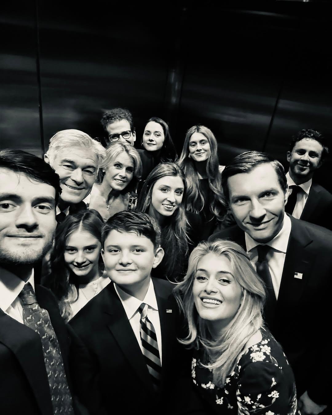 Daphne Oz takes a selfie with a group of people