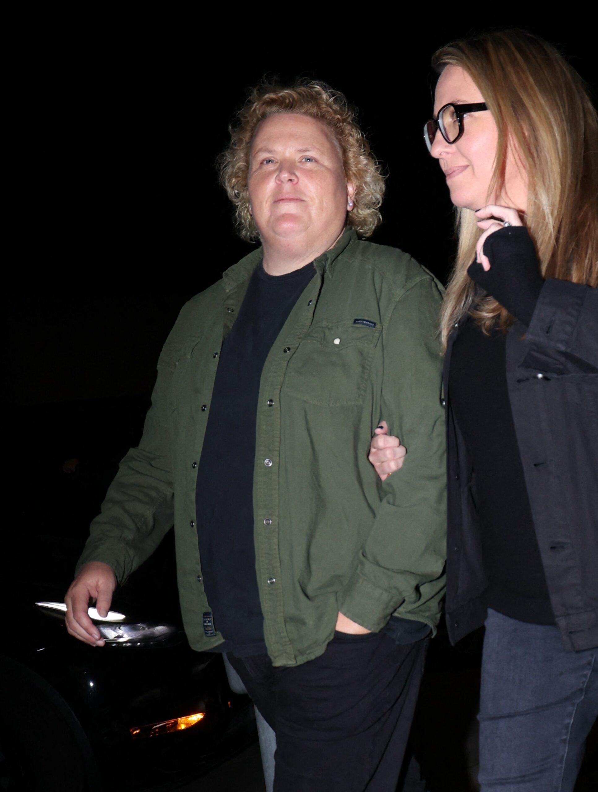 Fortune Feimster and wife Jacquelyn Smith seen leaving dinner at Craigs as her new Netflix show releases
