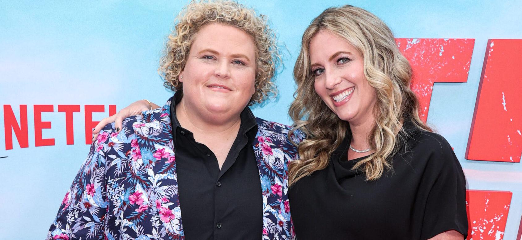 Fortune Feimster and wife Jacquelyn Smith at the Los Angeles Premiere Of Netflix's 'FUBAR' Season 1