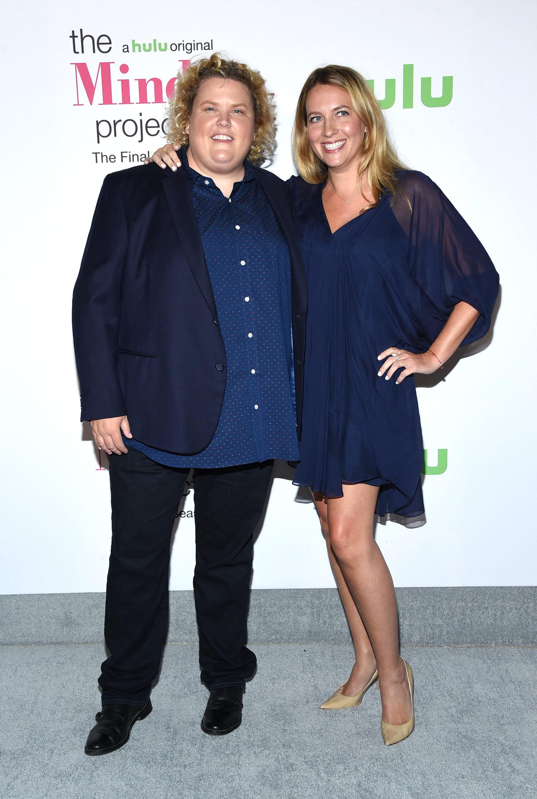 Fortune Feimster and wife Jacquelyn Smith at 'The Mindy Project' Final Season Premiere Party