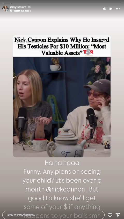 Alyssa Scott Instagram Stories Post