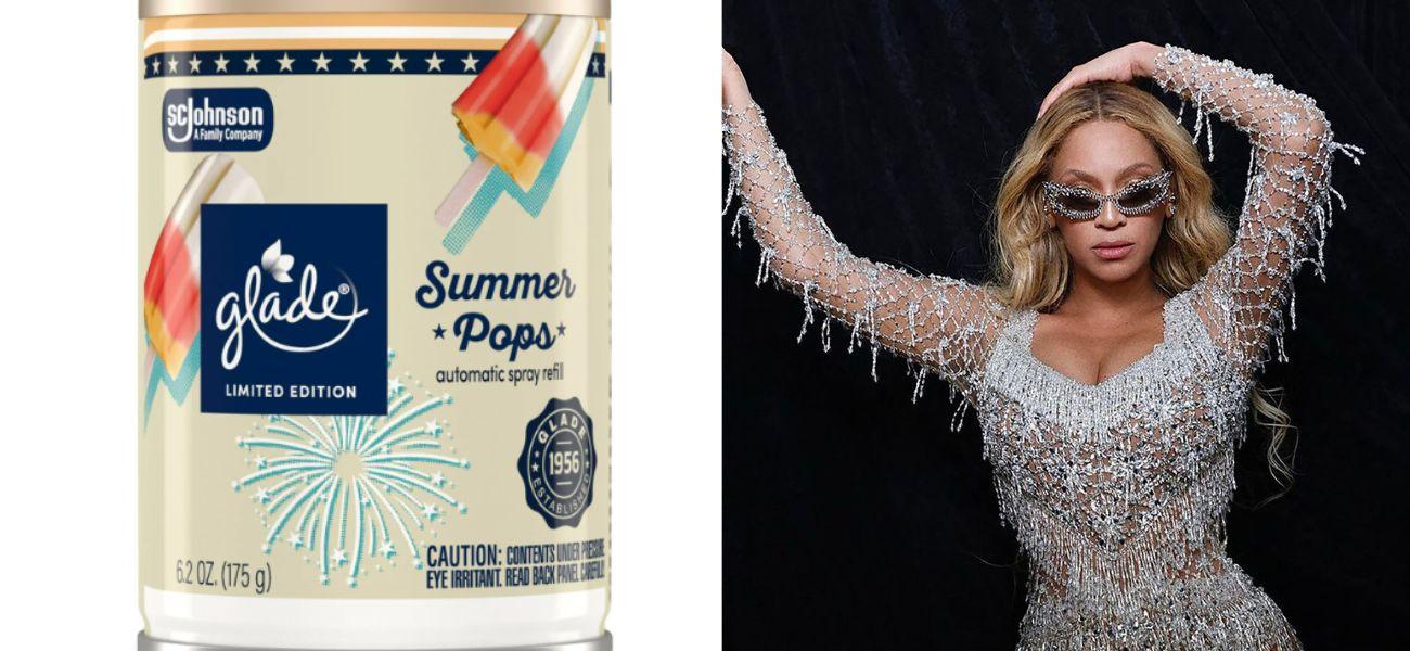 Glade candle (left) Beyonce (right)