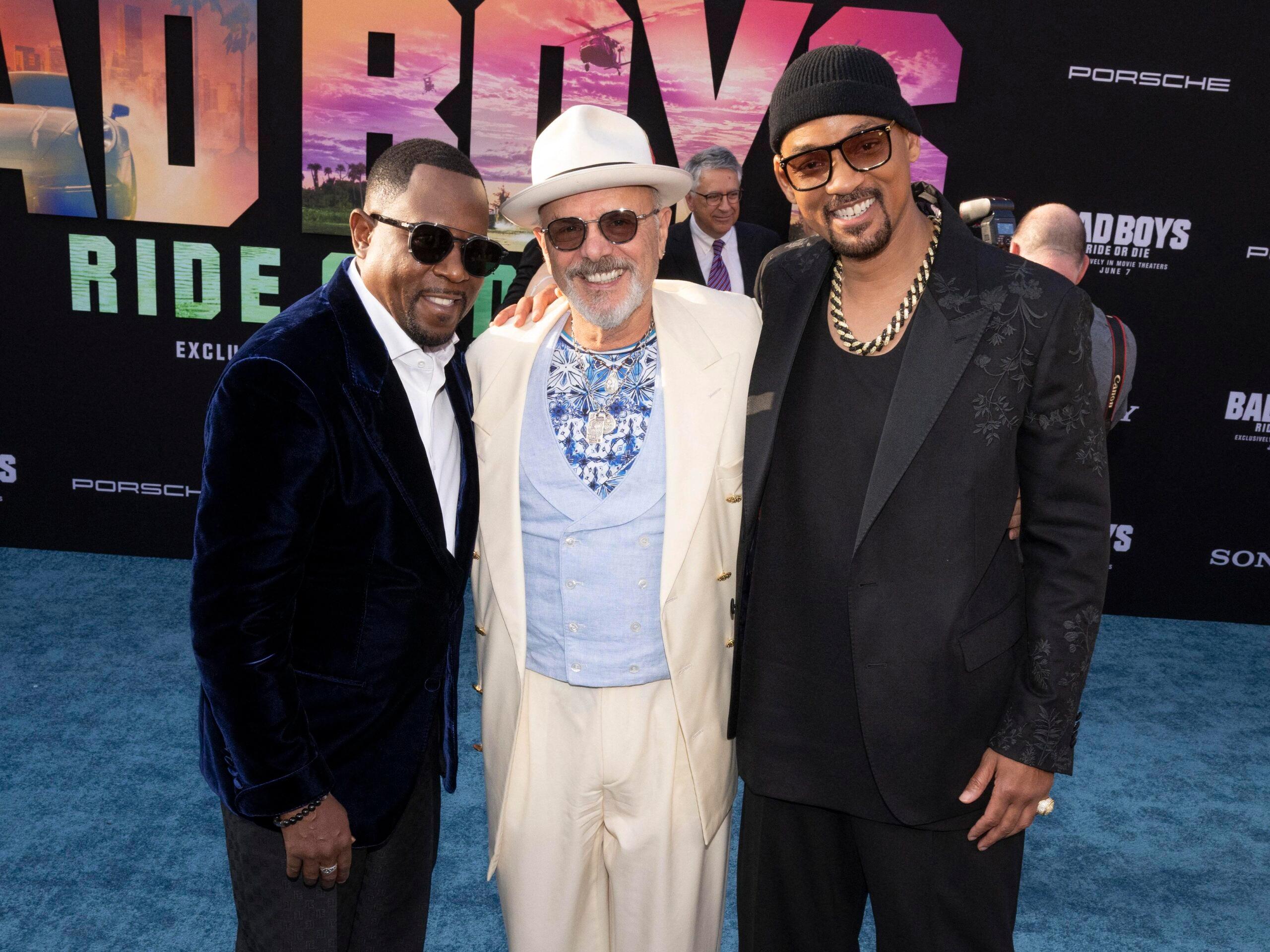 Matthew Lawrence, Joe Pantoliano and Will Smith at the Los Angeles Premiere Of Columbia Pictures' ''Bad Boys: Ride Or Die''