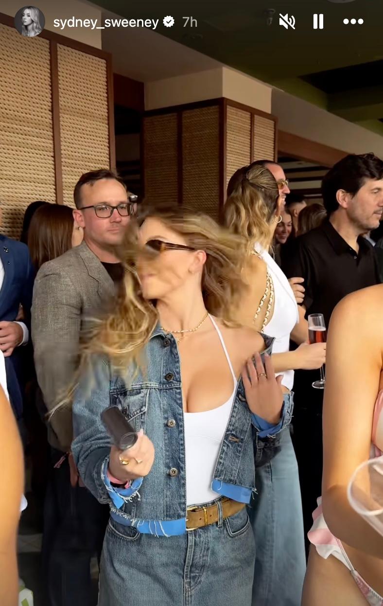 Sydney Sweeney at Vegas party