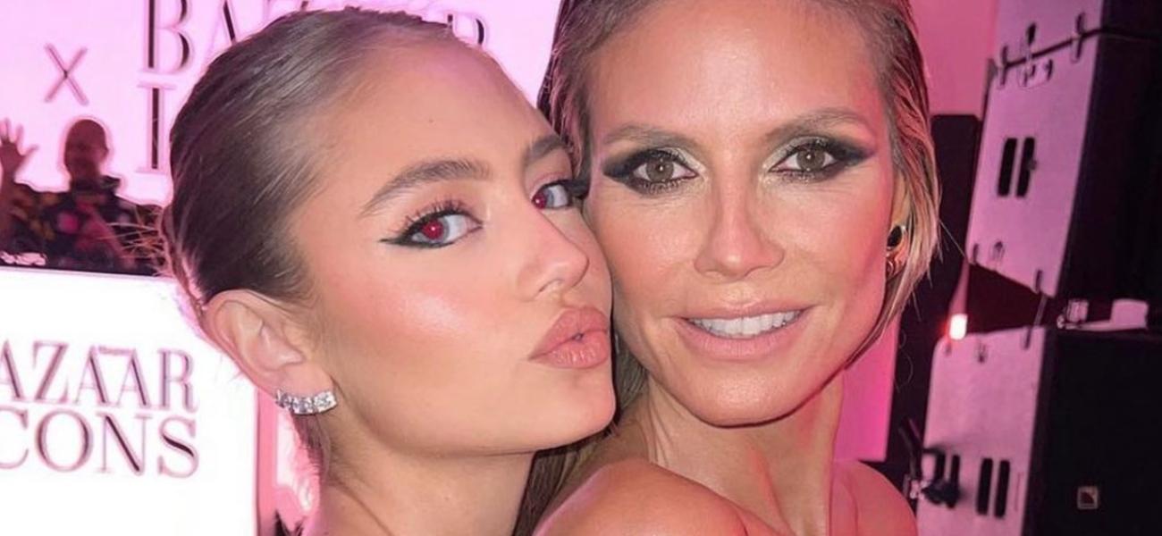 Heidi and Leni Klum close up