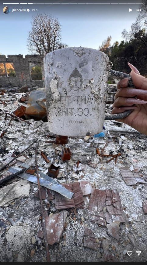 Ruins from Jhené Aiko's home