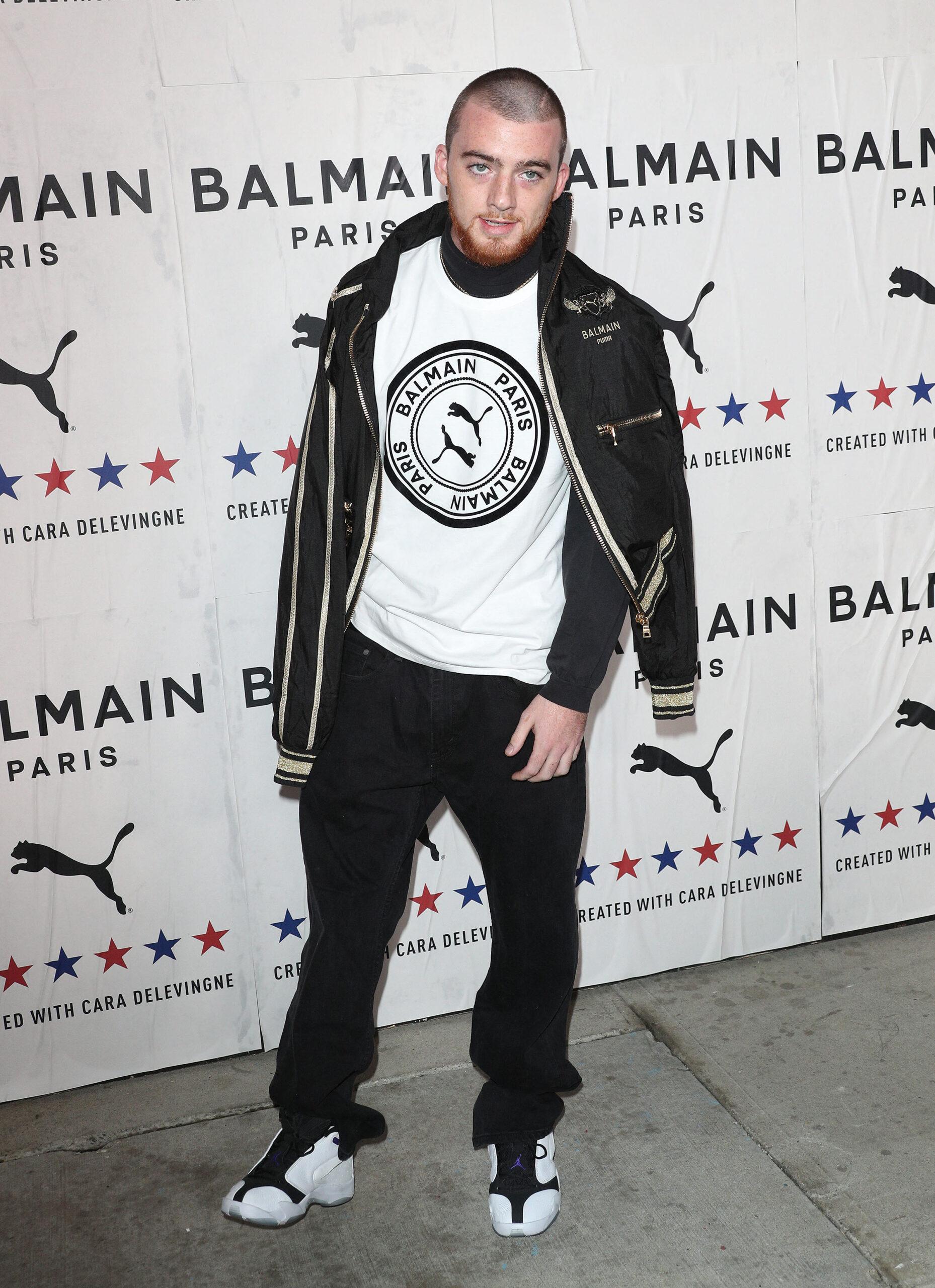 Angus Cloud at PUMA X BALMAIN Created with Cara Delevingne Launch Party