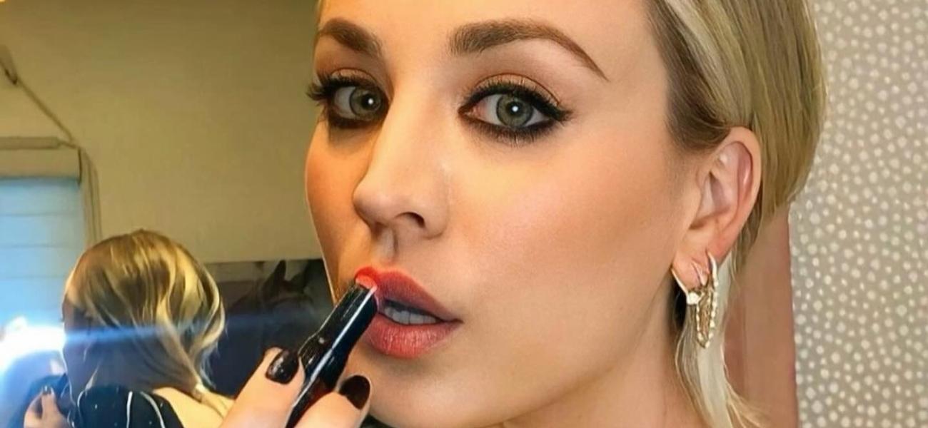 Kaley Cuoco close up