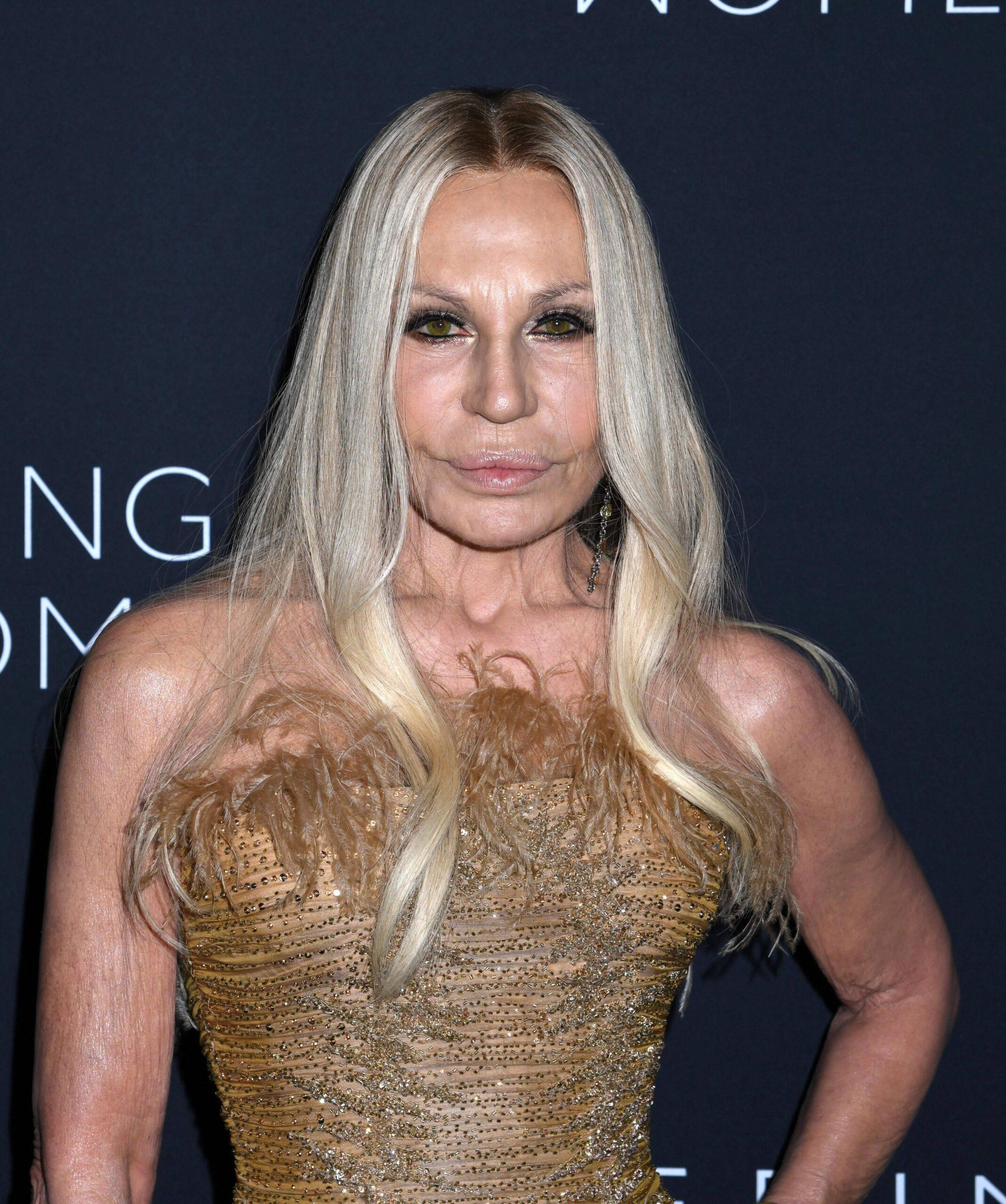 Donatella Versace attends Kering Foundation Third Annual Caring for Women Dinner