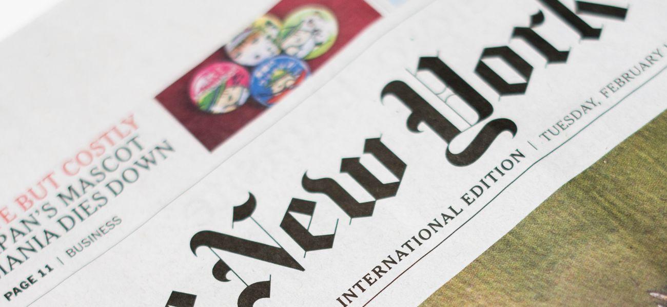 The New York Times newspaper
