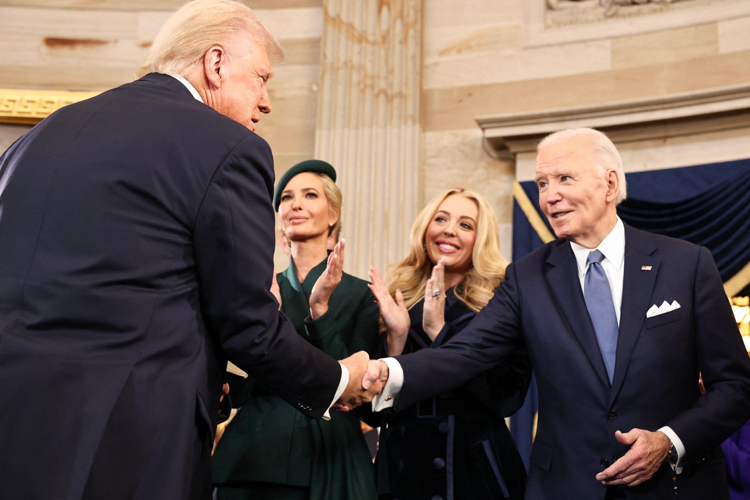 Joe Biden at Trump and Vance Swearing-In at the US Capitol
