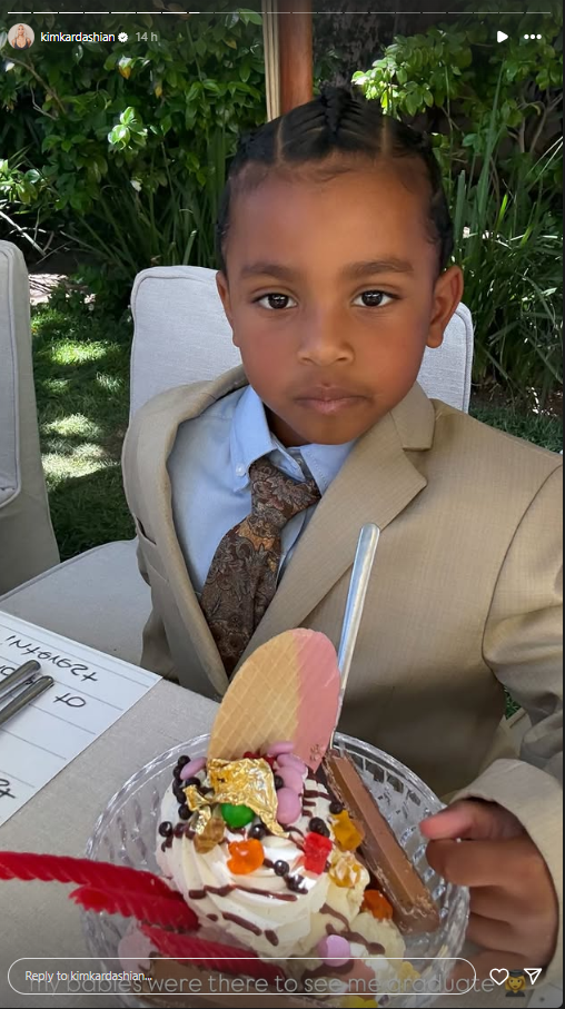 Kim Kardashian's son, Psalm, at her law program graduation