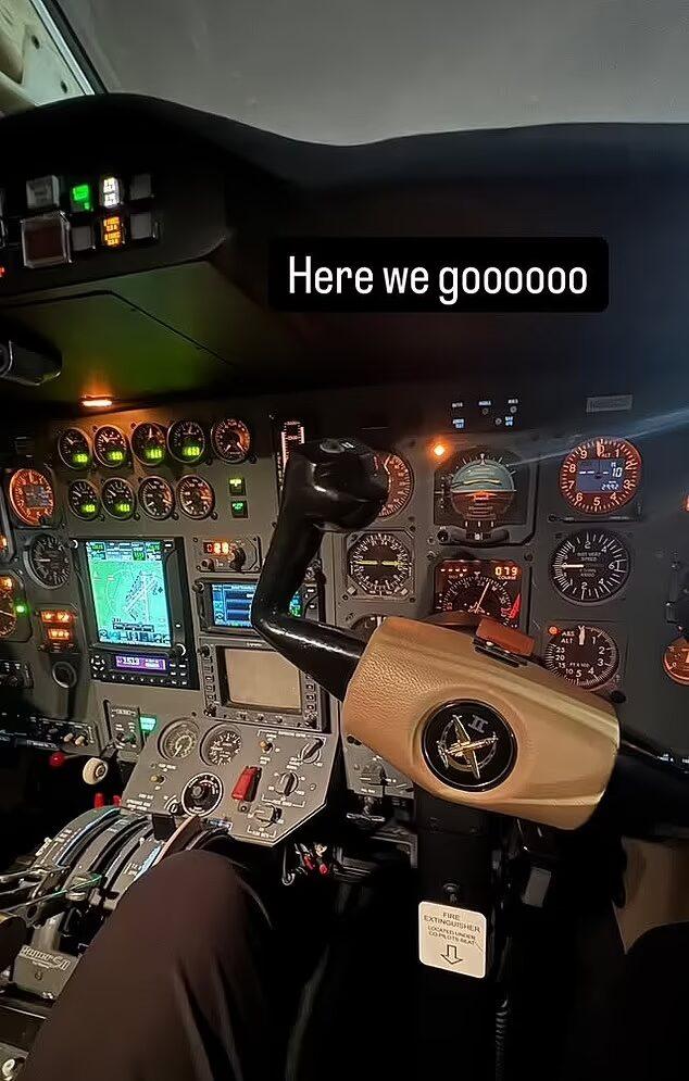 Daniel Williams on the plane