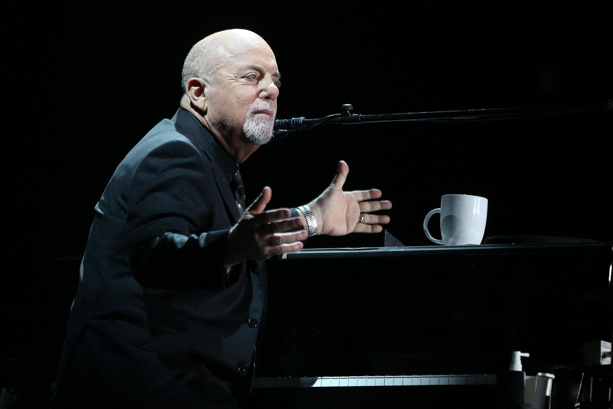 Billy Joel Performs in Concert in Las Vegas