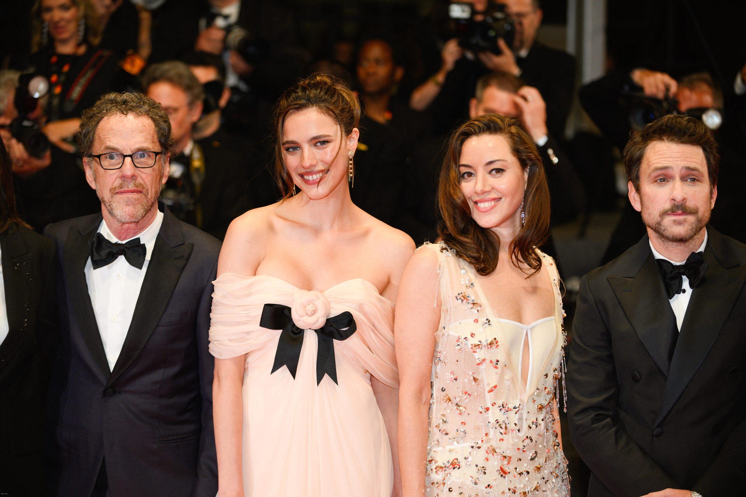 Charlie Day, Margaret Qualley, Aubrey Plaza, Ethan Coen at Honey Dont Red carpet