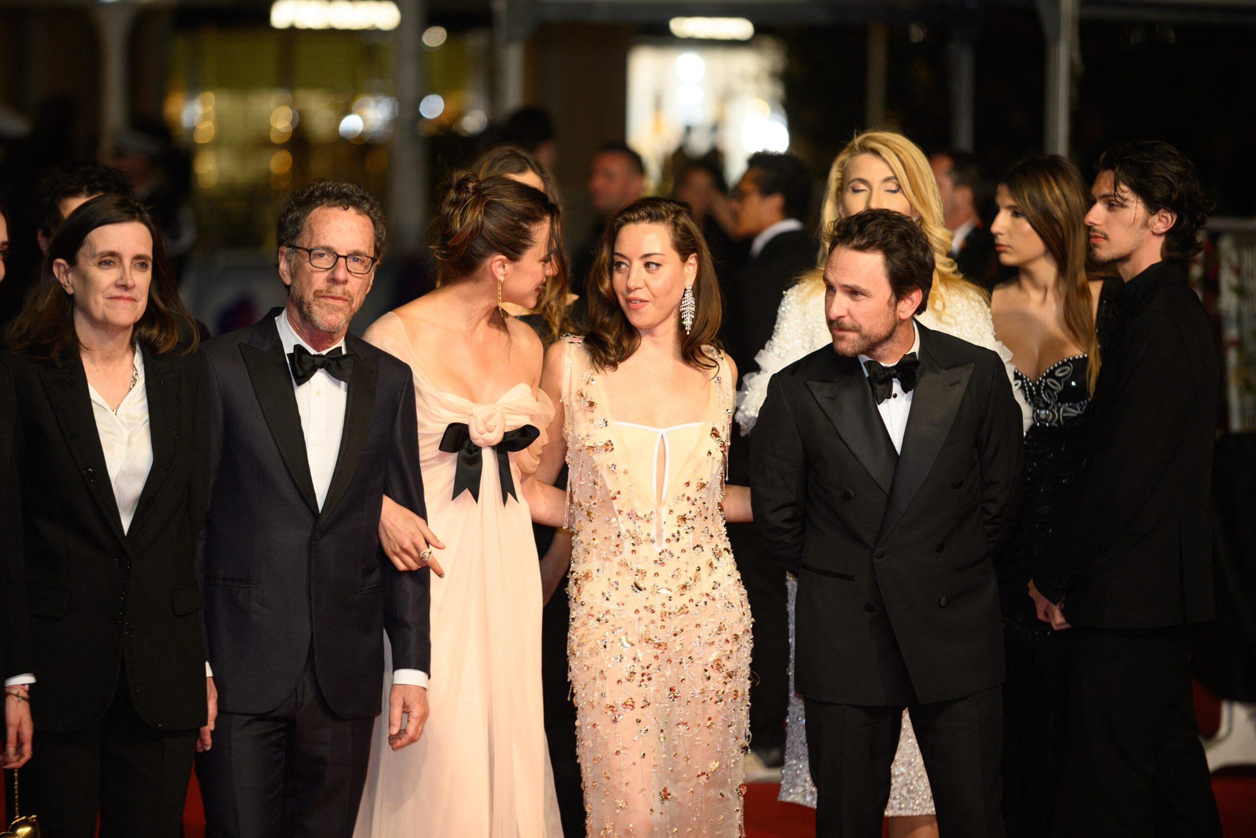 Charlie Day, Margaret Qualley, Aubrey Plaza, Ethan Coen at Honey Dont Red carpet