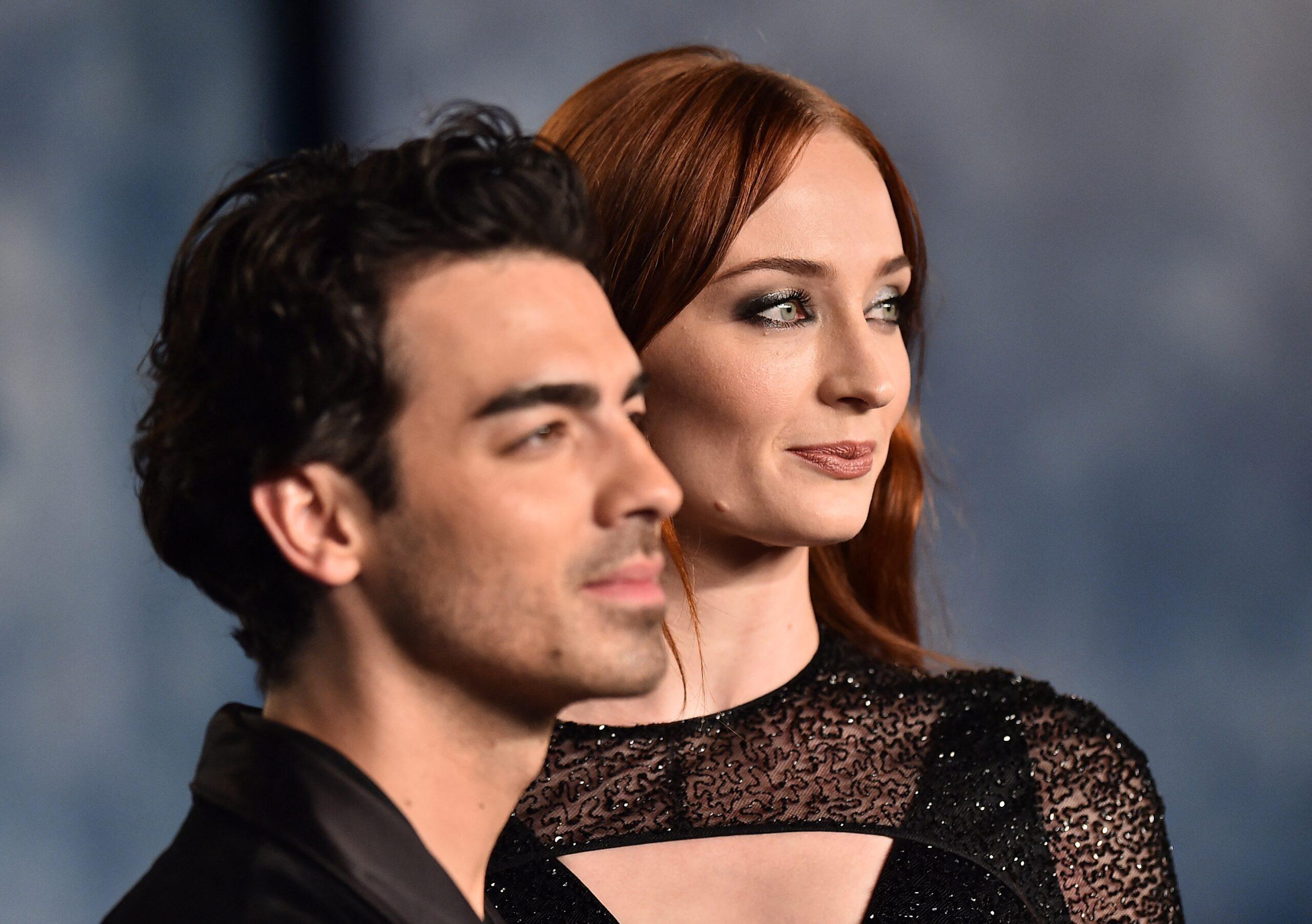 Joe Jonas and Sophie Turner at Vanity Fair Oscar Party