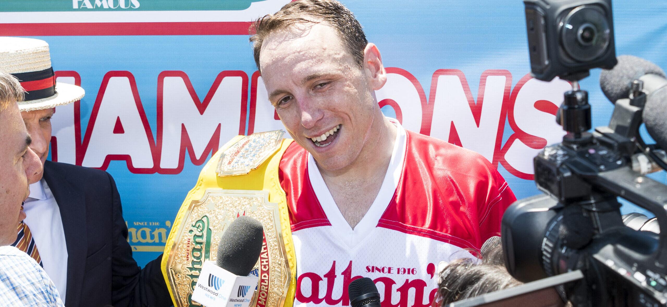 Joey Chestnut Reveals Where He Stands With Nathan’s Months After Shocking Ban