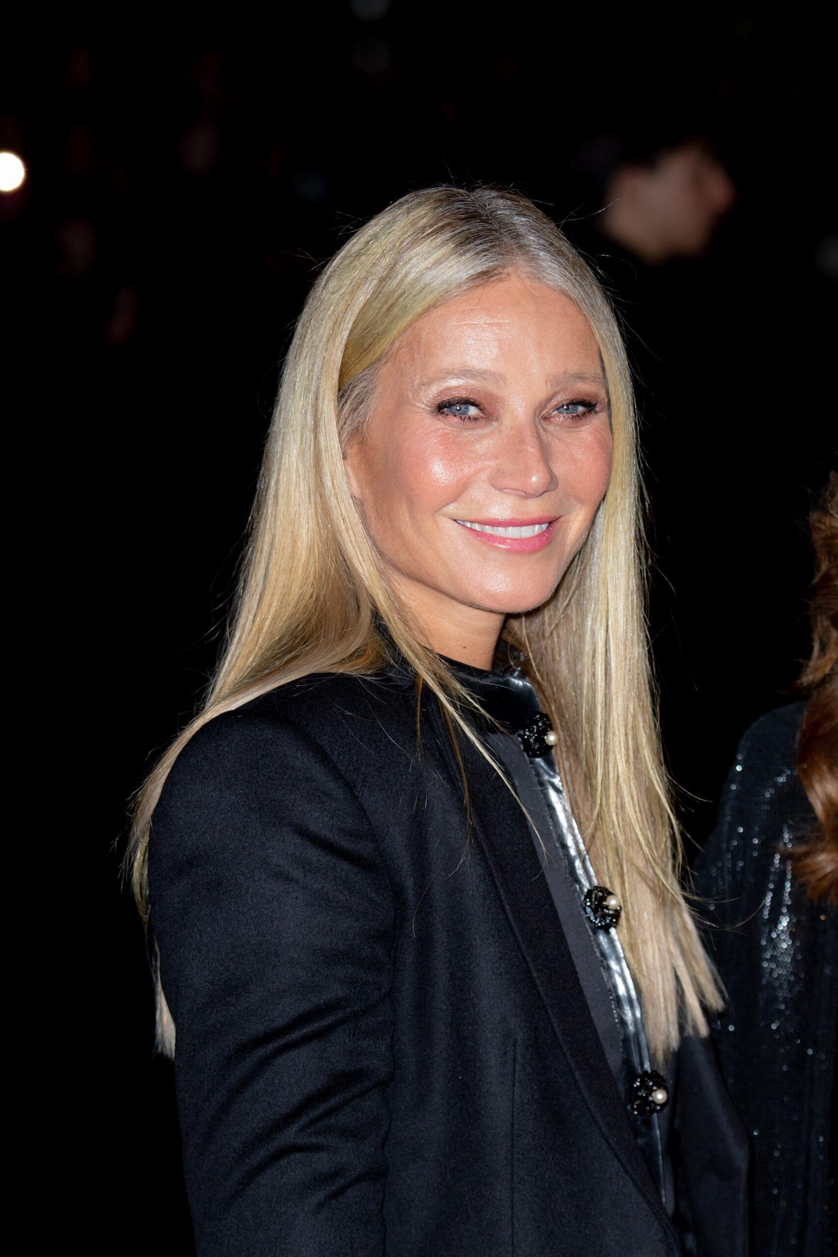 Gwyneth Paltrow at Giorgio Armani Privé Haute Couture Spring/Summer 2024 show as part of Paris Fashion Week