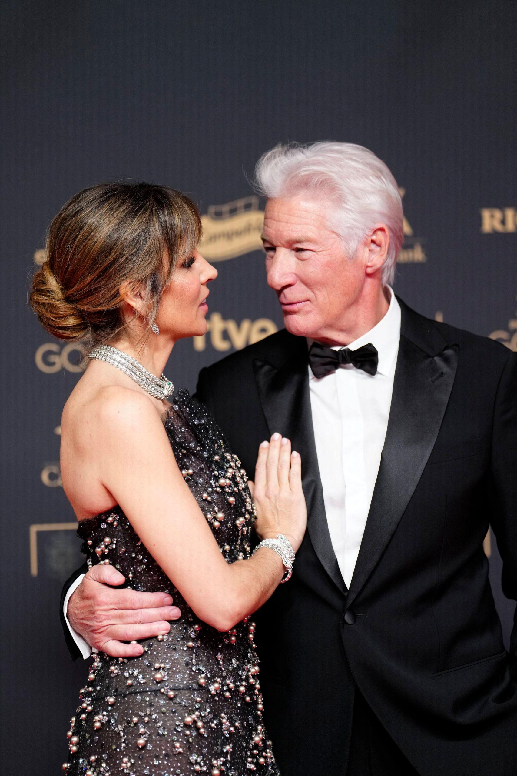 Richard Gere and wife at 39th Goya Awards 
