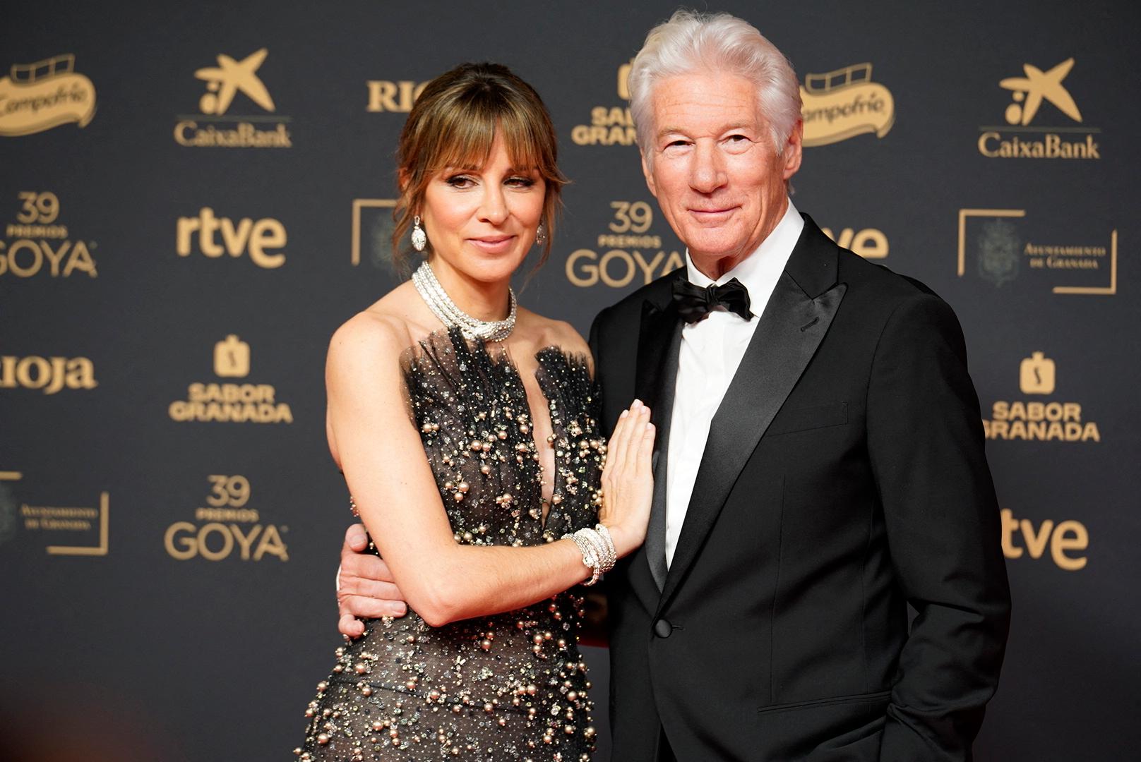 Richard Gere and wife at 39th Goya Awards 