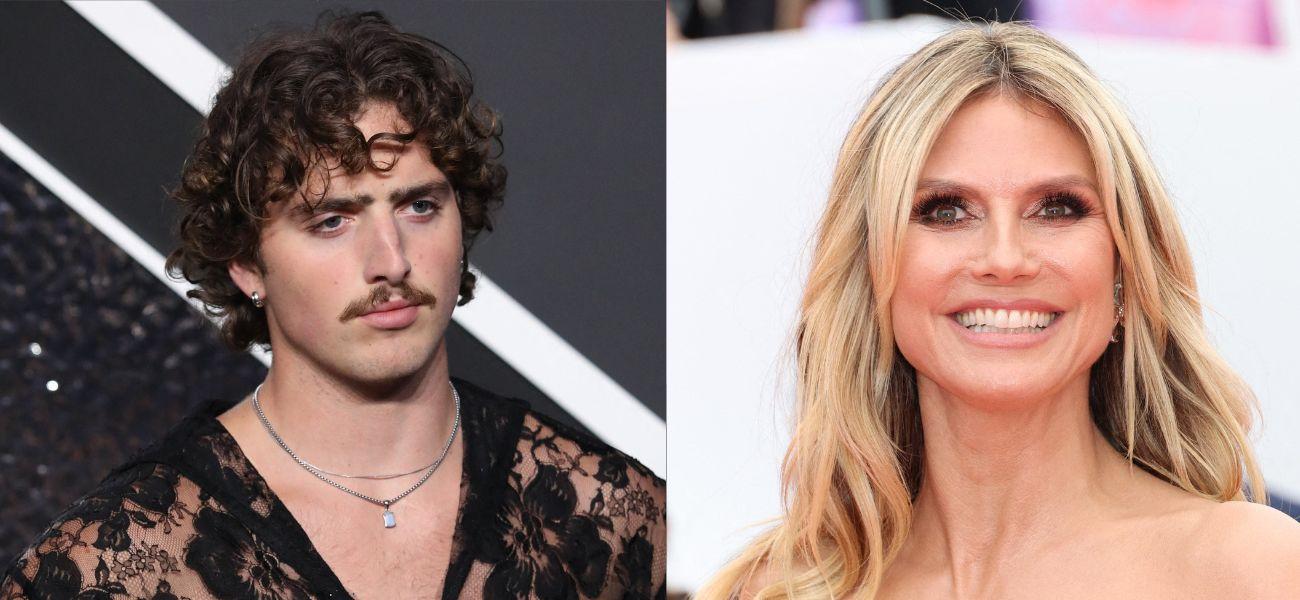 Benson Boone (left) Heidi Klum (right)
