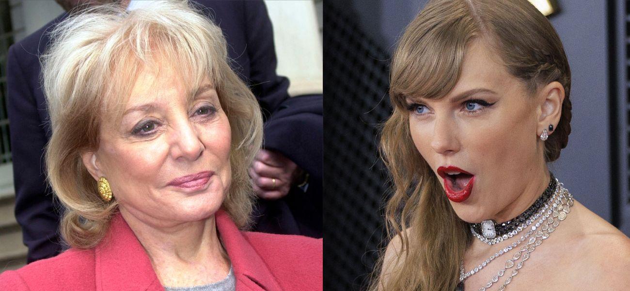 Barbara Walters (left) Taylor Swift (right)