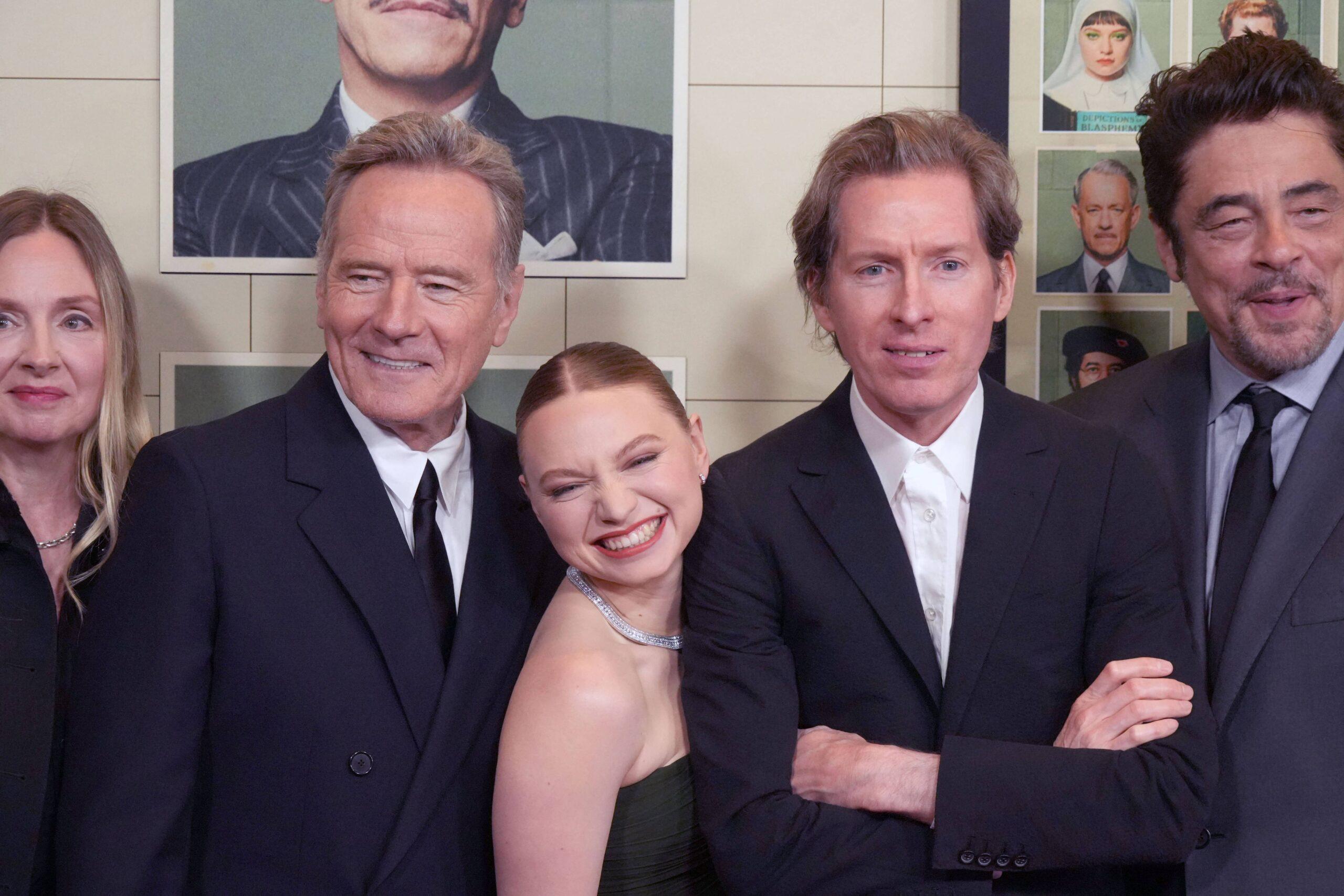 The Phoenician Scheme cast at premiere