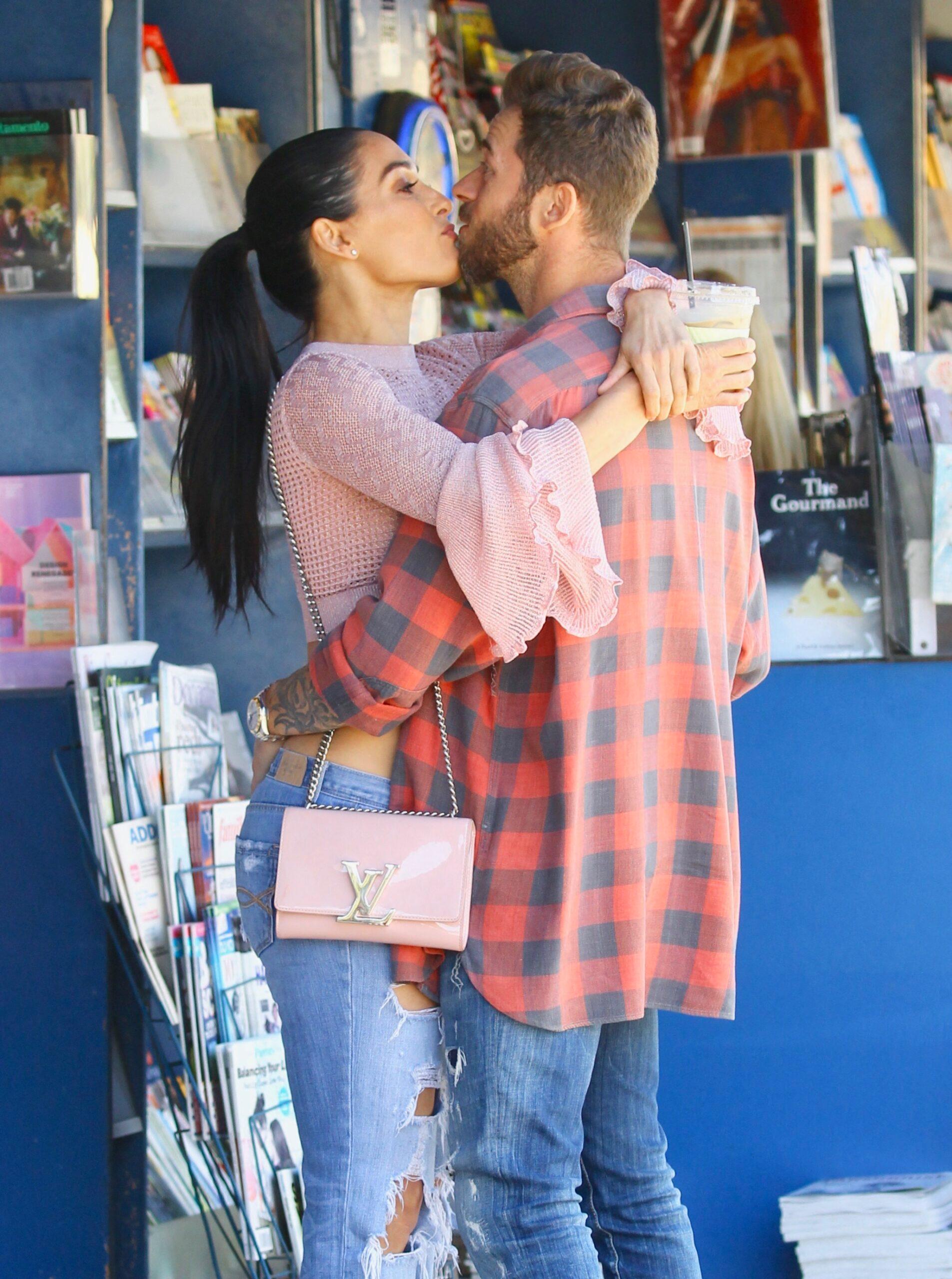 Nikki Garcia and Artem Chigvintsev kissing
