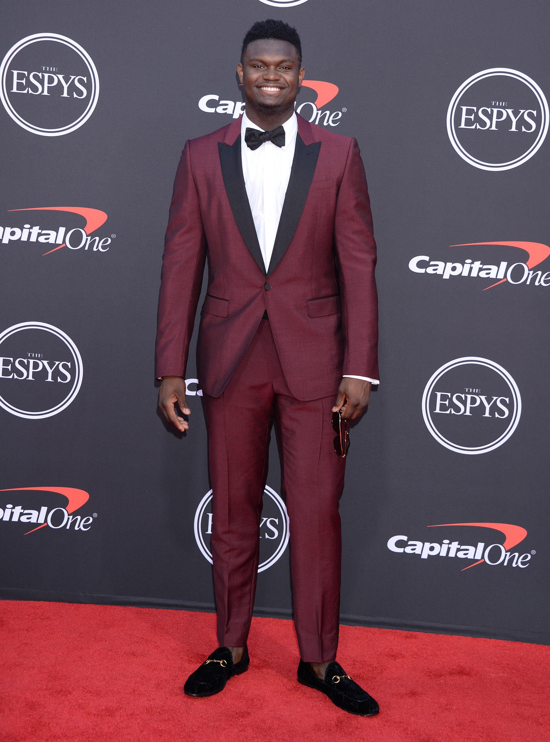 Zion Williamson at The 2019 ESPYS presented by Capital One at the Microsoft Theater on July 10, 2019 in Los Angeles, California.