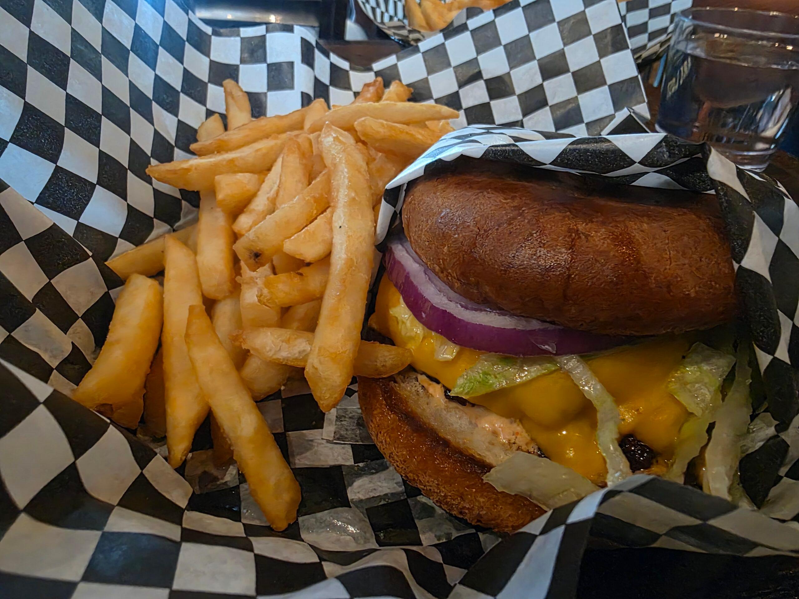 Ghostfish Burger and fries