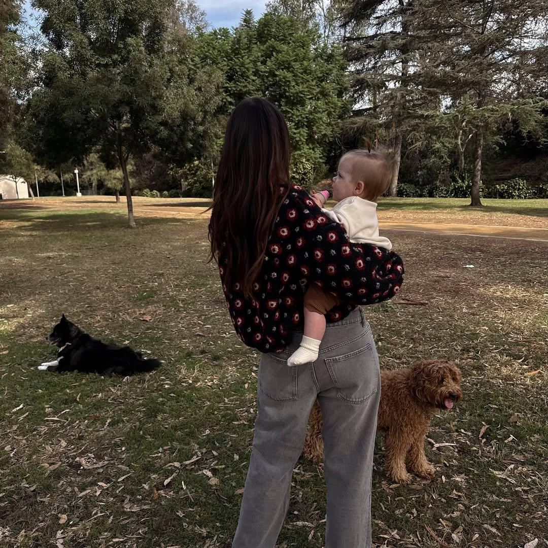 Natalie Joy and her daughter at the park