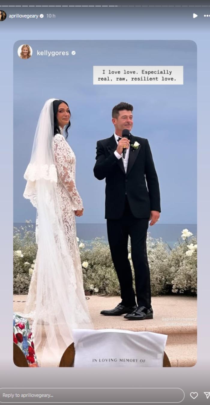 Robin Thicke's wedding